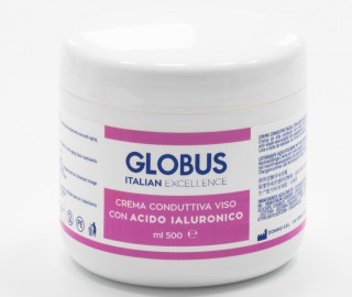 Crema conductora con ácido hialurónico Globus 500 ml. 